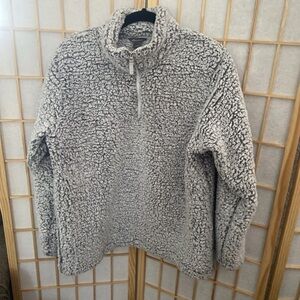 Eddie Bauer Women’s 1/4 Zip Up Plush Sherpa Fleece Pullover Jacket